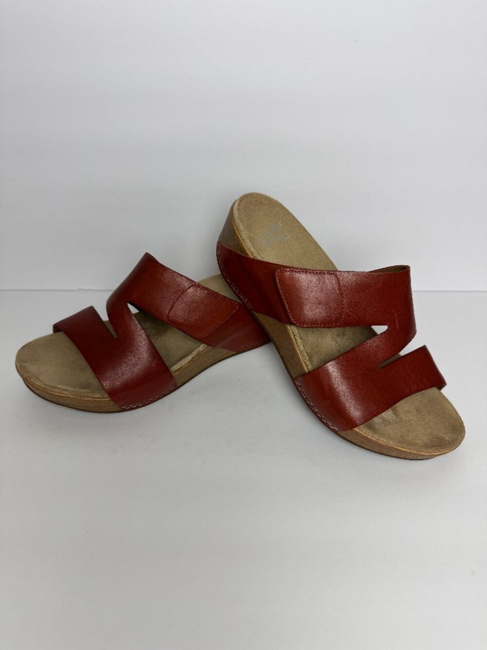Dansko Lacee Burnished Calf Leather Strappy Sandals Coral Size EU 40 - Picture 12 of 12